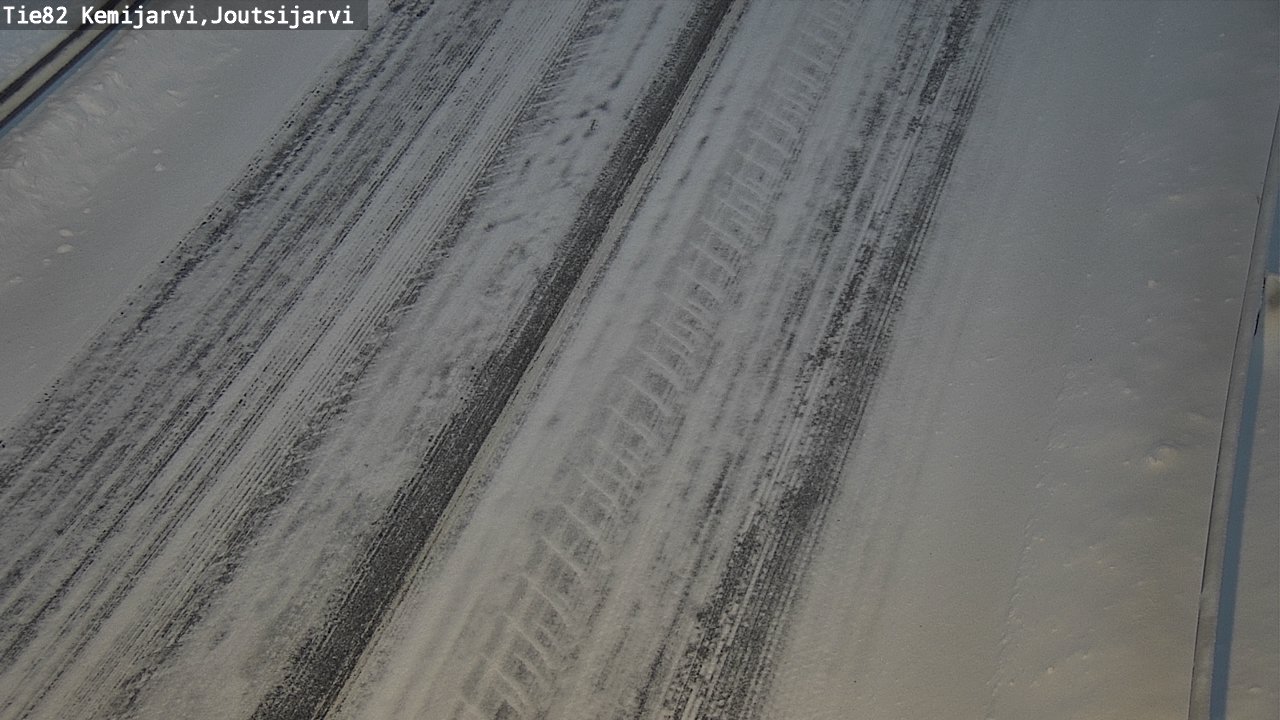 Weather Camera Image Road 82 Kemijärvi, Joutsijärvi, Kemijärvi, Lappi