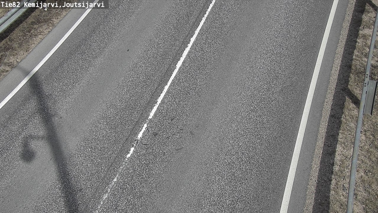 Weather Camera Image Väg 82 Kemijärvi, Joutsijärvi, Kemijärvi, Lappi