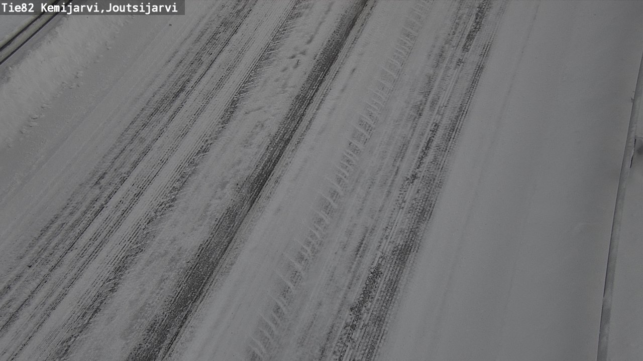 Weather Camera Image Road 82 Kemijärvi, Joutsijärvi, Kemijärvi, Lappi