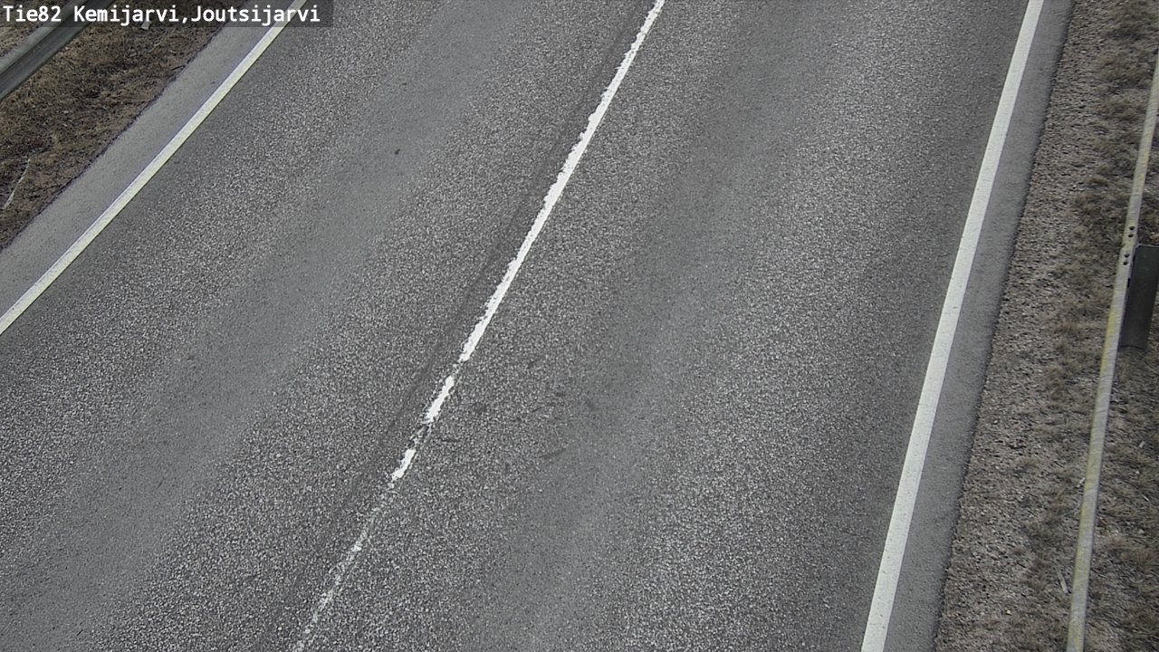 Weather Camera Image Väg 82 Kemijärvi, Joutsijärvi, Kemijärvi, Lappi