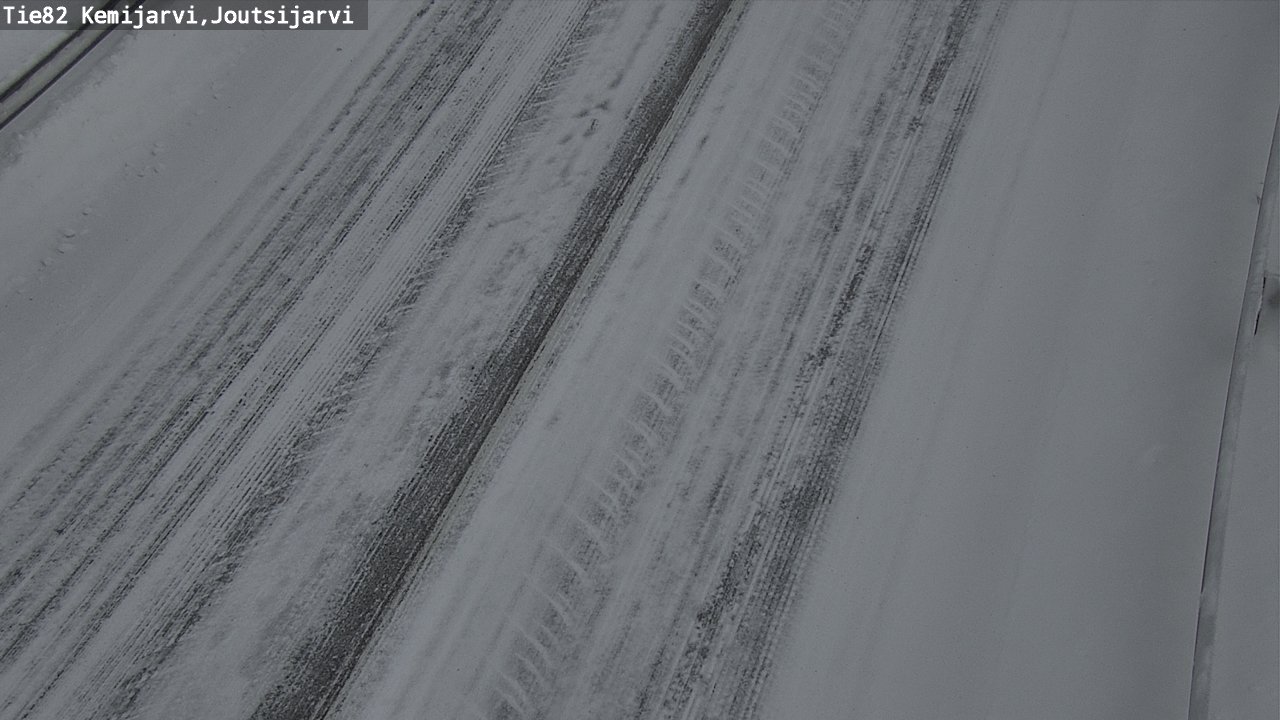 Weather Camera Image Road 82 Kemijärvi, Joutsijärvi, Kemijärvi, Lappi