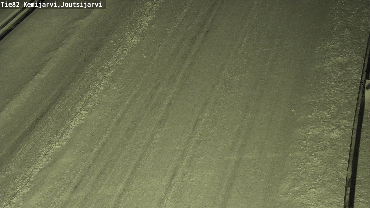 Weather Camera Image Road 82 Kemijärvi, Joutsijärvi, Kemijärvi, Lappi