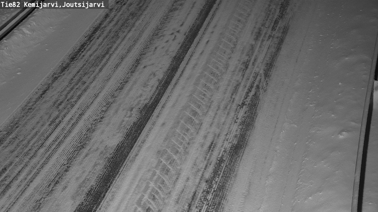 Weather Camera Image Väg 82 Kemijärvi, Joutsijärvi, Kemijärvi, Lappi