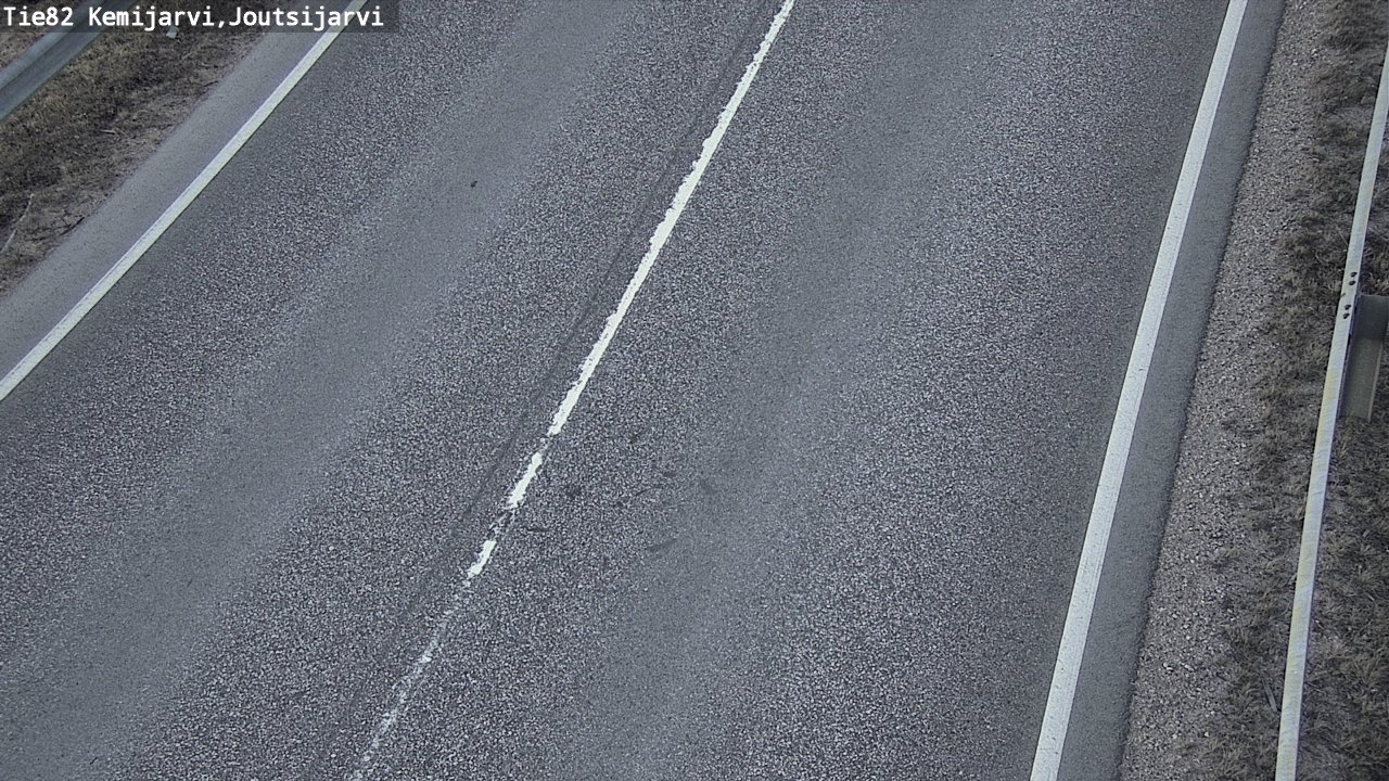 Weather Camera Image Road 82 Kemijärvi, Joutsijärvi, Kemijärvi, Lappi