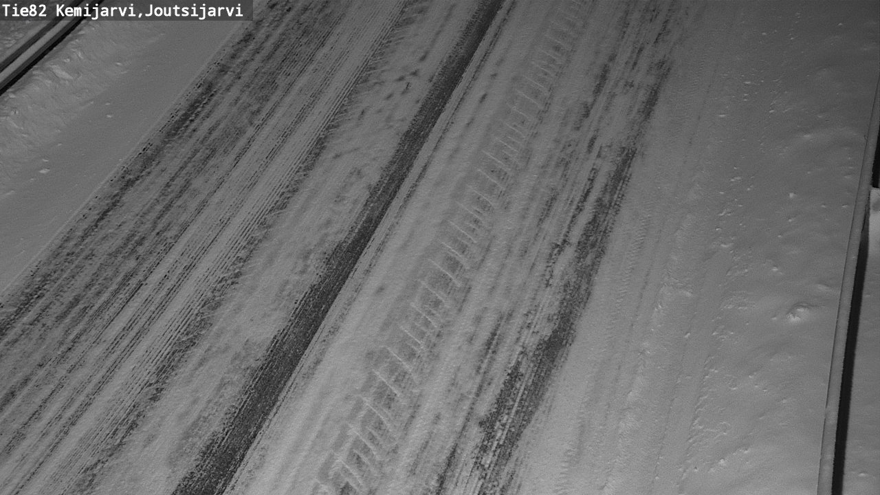 Weather Camera Image Väg 82 Kemijärvi, Joutsijärvi, Kemijärvi, Lappi