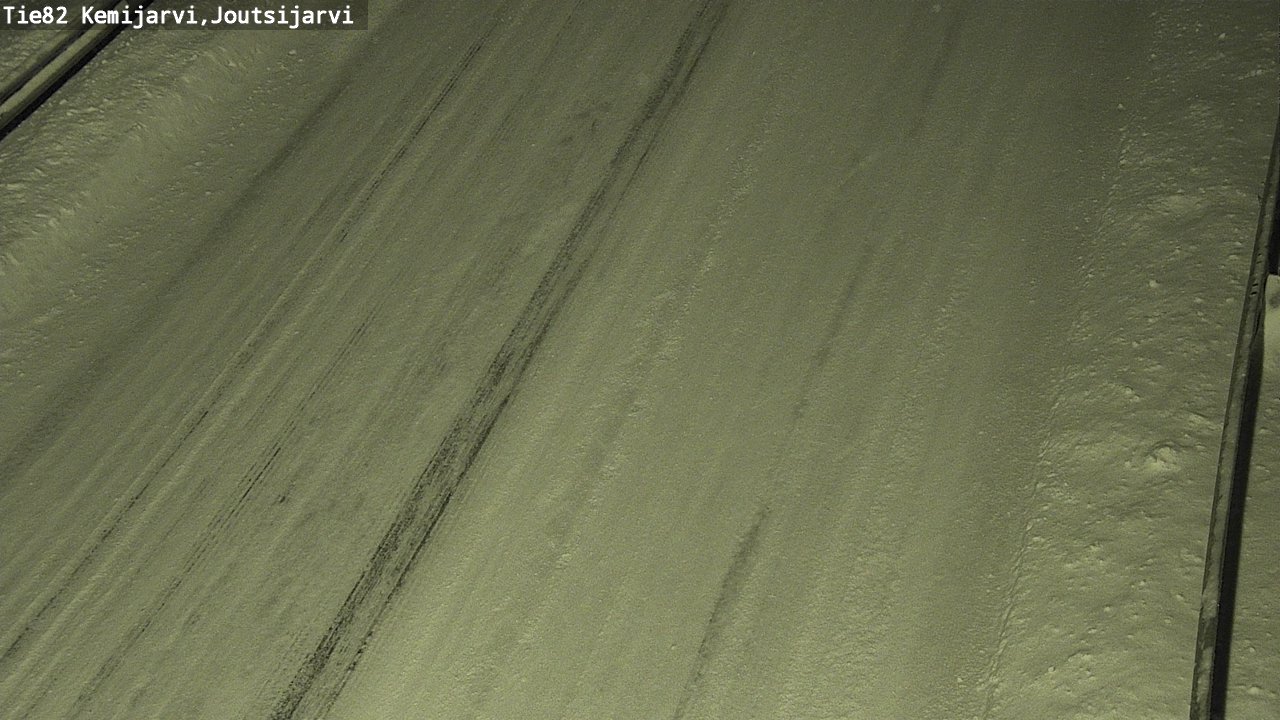 Weather Camera Image Road 82 Kemijärvi, Joutsijärvi, Kemijärvi, Lappi