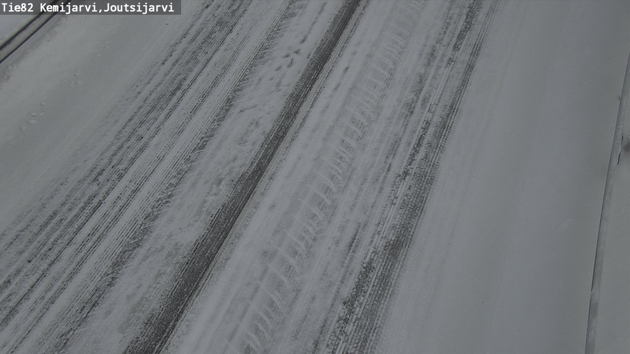 Weather Camera Image Road 82 Kemijärvi, Joutsijärvi, Kemijärvi, Lappi