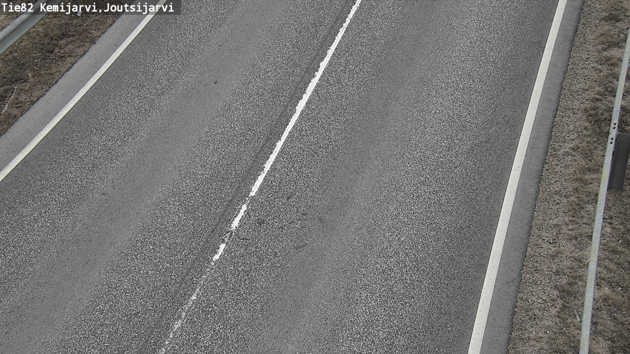Weather Camera Image Väg 82 Kemijärvi, Joutsijärvi, Kemijärvi, Lappi