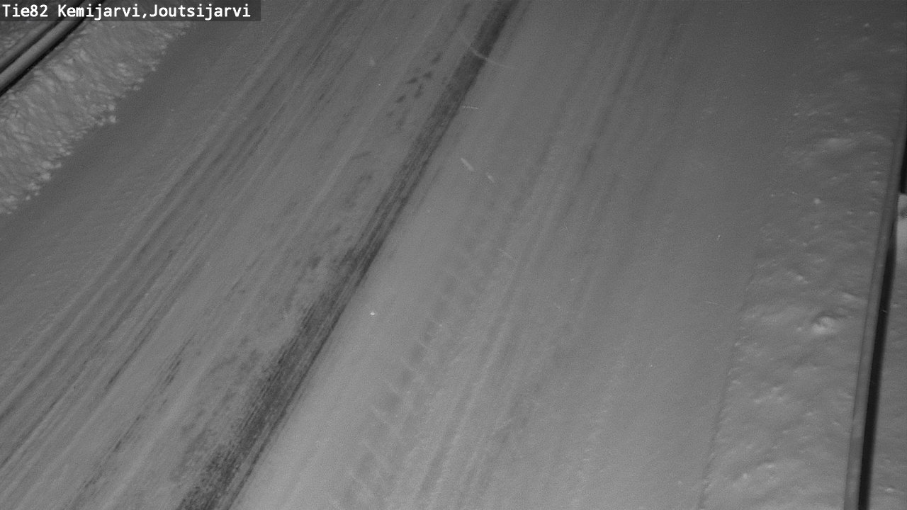Weather Camera Image Road 82 Kemijärvi, Joutsijärvi, Kemijärvi, Lappi