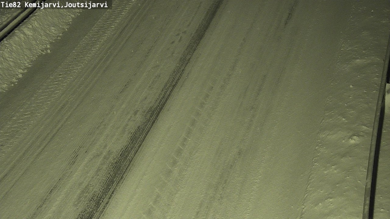 Weather Camera Image Road 82 Kemijärvi, Joutsijärvi, Kemijärvi, Lappi