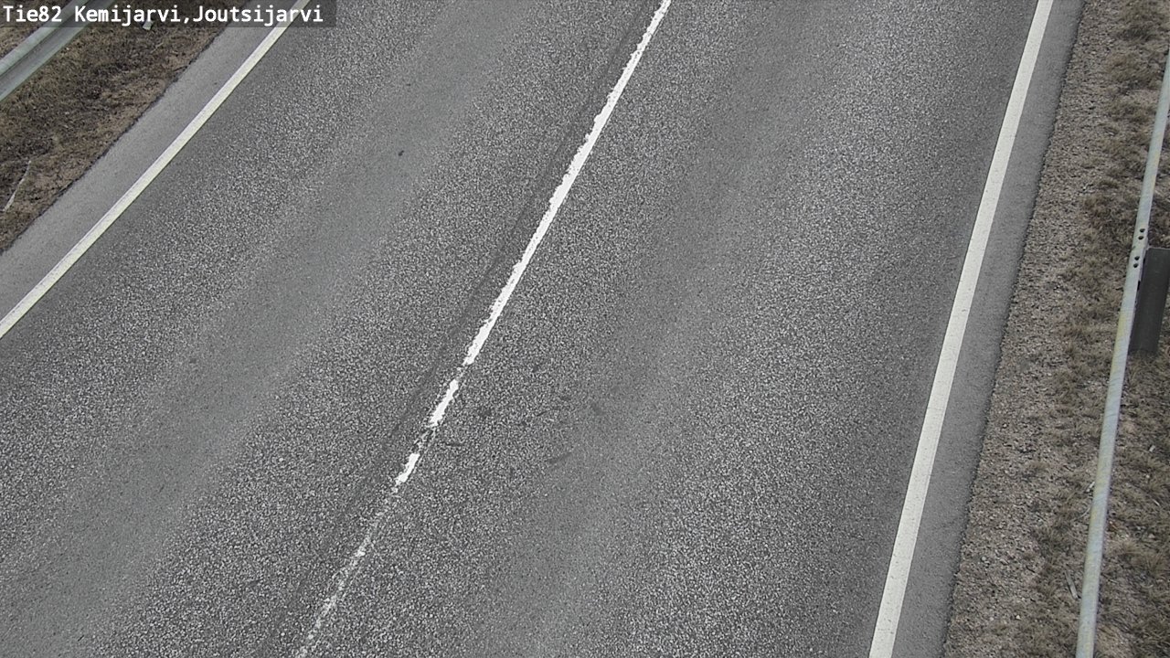 Weather Camera Image Väg 82 Kemijärvi, Joutsijärvi, Kemijärvi, Lappi
