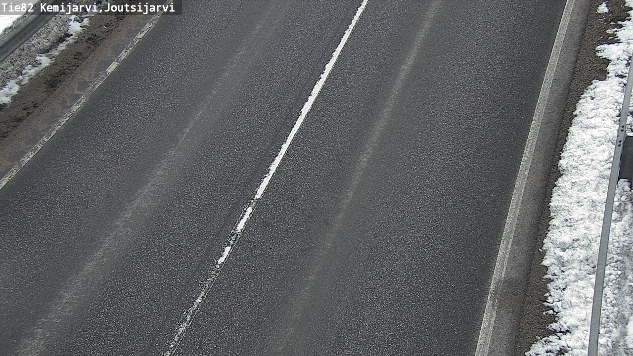 Weather Camera Image Road 82 Kemijärvi, Joutsijärvi, Kemijärvi, Lappi