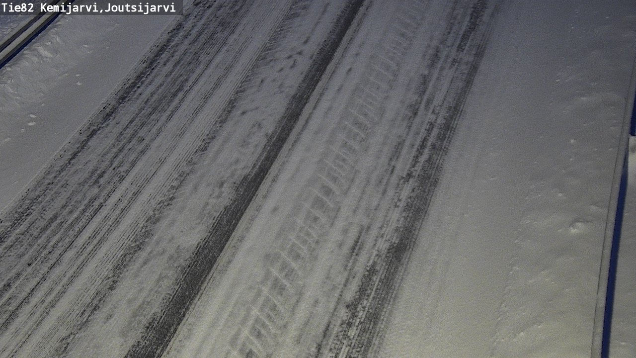 Weather Camera Image Väg 82 Kemijärvi, Joutsijärvi, Kemijärvi, Lappi