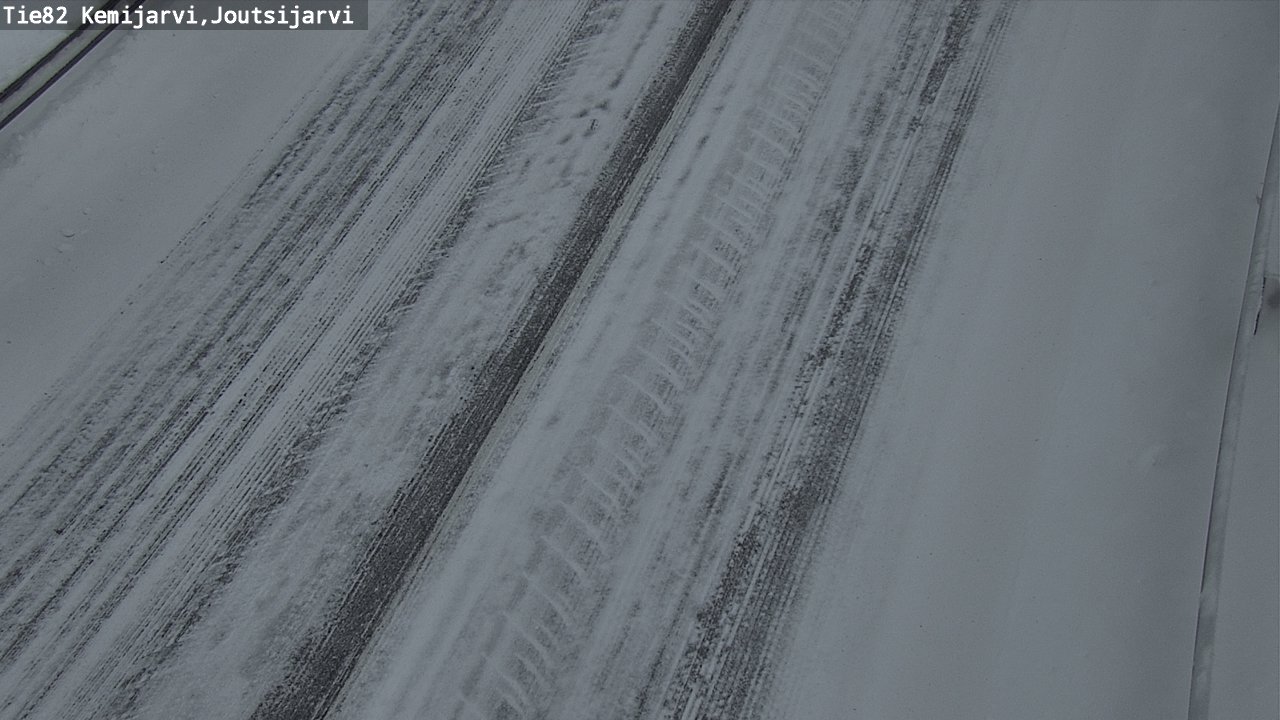 Weather Camera Image Road 82 Kemijärvi, Joutsijärvi, Kemijärvi, Lappi