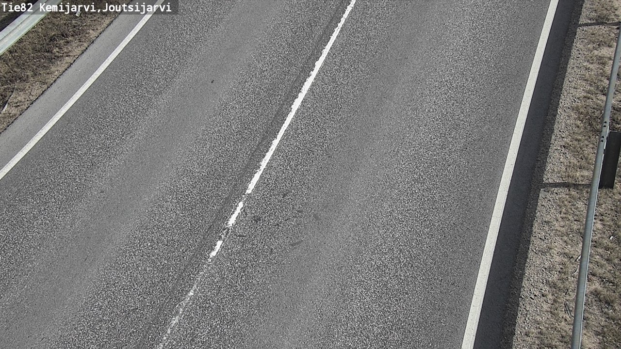 Weather Camera Image Väg 82 Kemijärvi, Joutsijärvi, Kemijärvi, Lappi