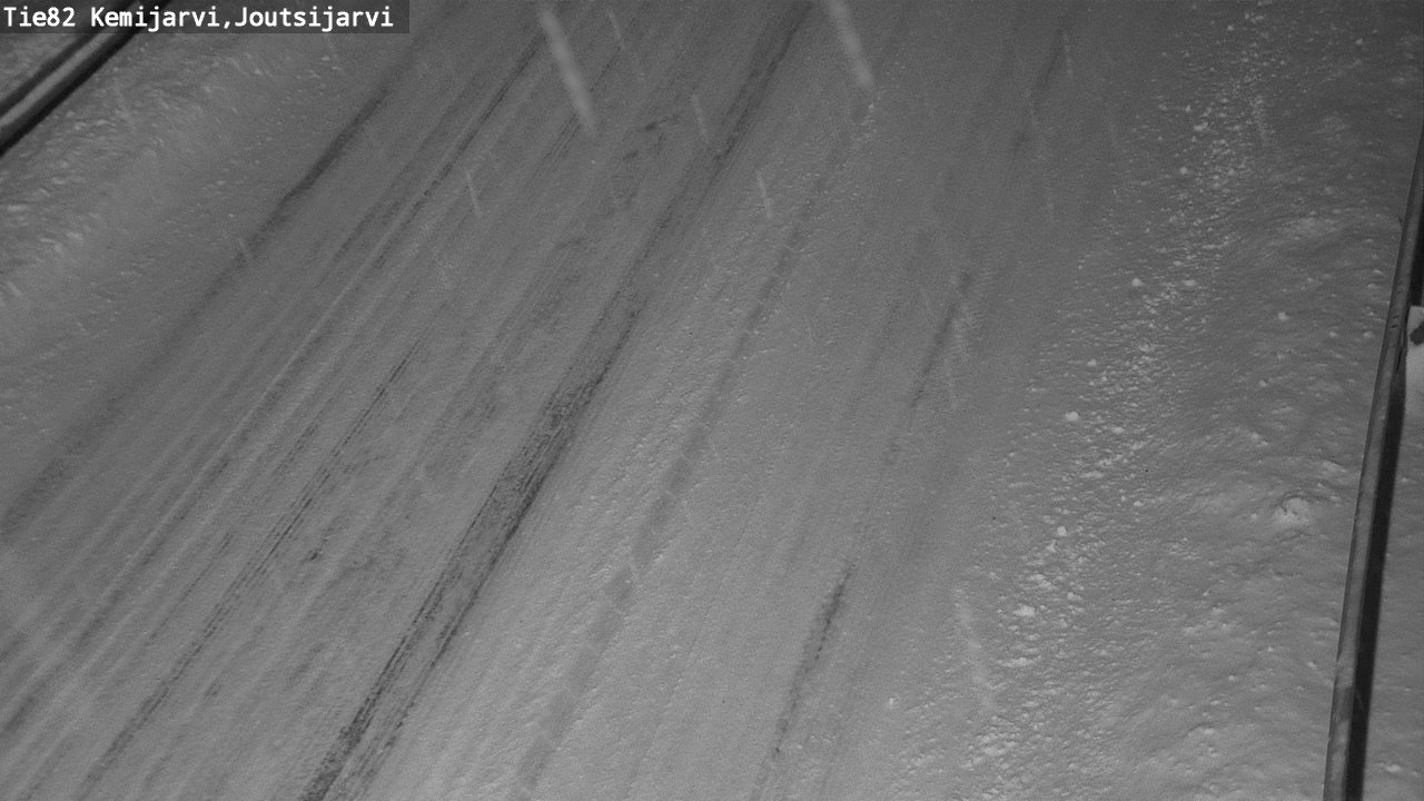 Weather Camera Image Road 82 Kemijärvi, Joutsijärvi, Kemijärvi, Lappi