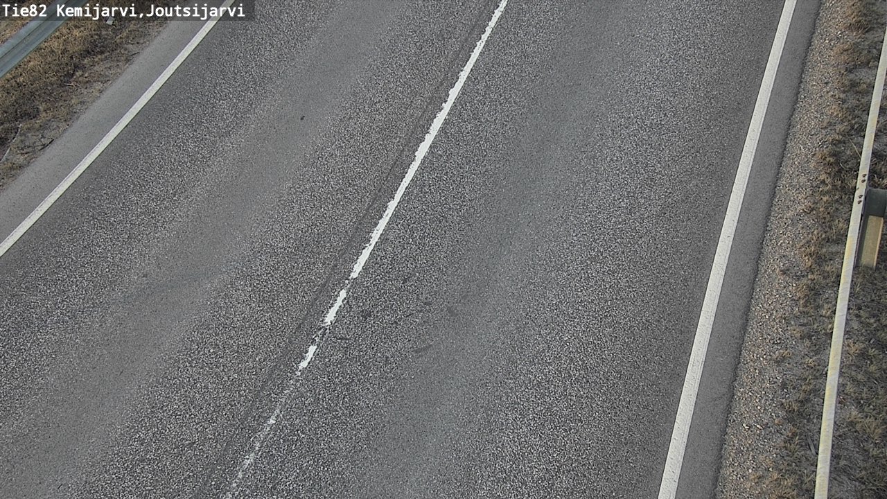 Weather Camera Image Väg 82 Kemijärvi, Joutsijärvi, Kemijärvi, Lappi
