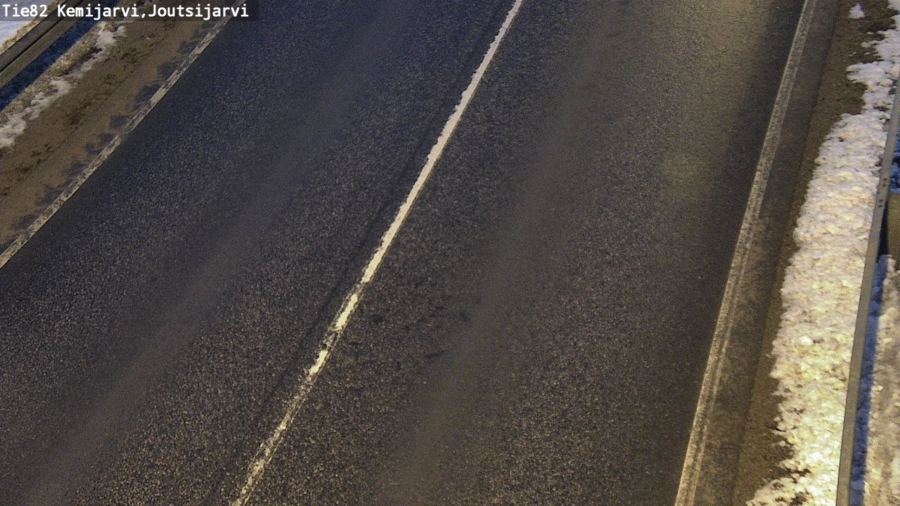 Weather Camera Image Väg 82 Kemijärvi, Joutsijärvi, Kemijärvi, Lappi