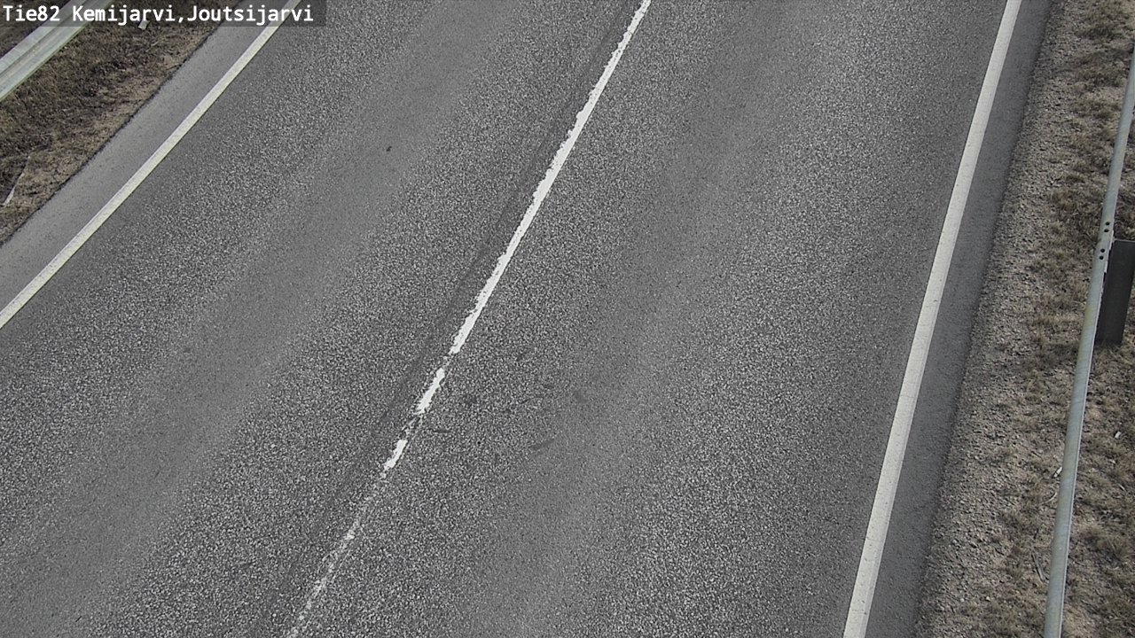 Weather Camera Image Väg 82 Kemijärvi, Joutsijärvi, Kemijärvi, Lappi