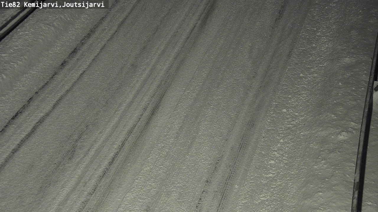 Weather Camera Image Road 82 Kemijärvi, Joutsijärvi, Kemijärvi, Lappi