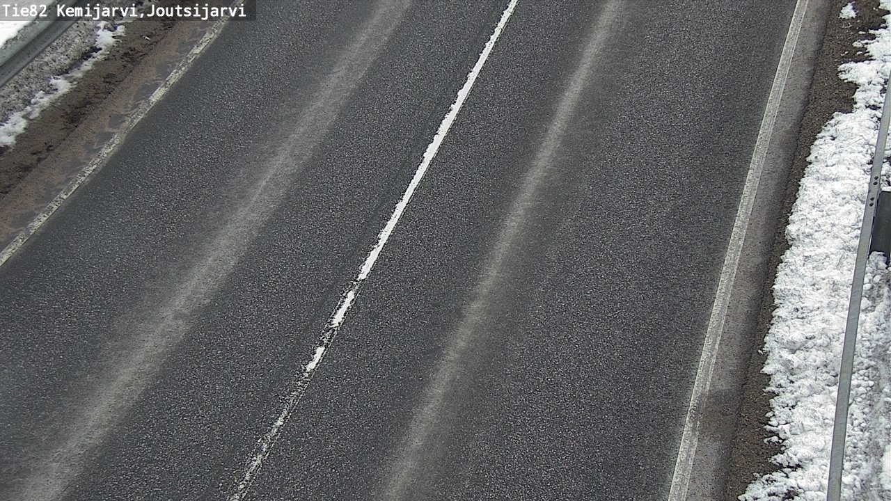 Weather Camera Image Road 82 Kemijärvi, Joutsijärvi, Kemijärvi, Lappi