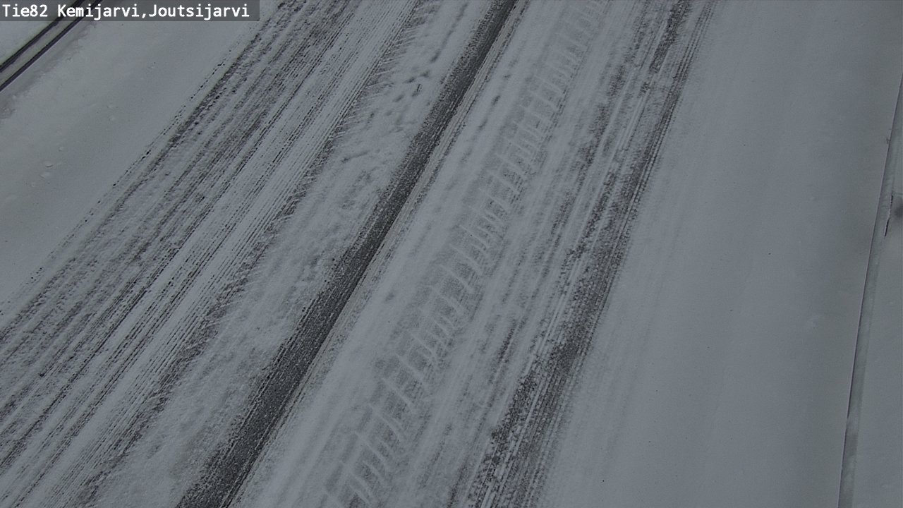 Weather Camera Image Road 82 Kemijärvi, Joutsijärvi, Kemijärvi, Lappi