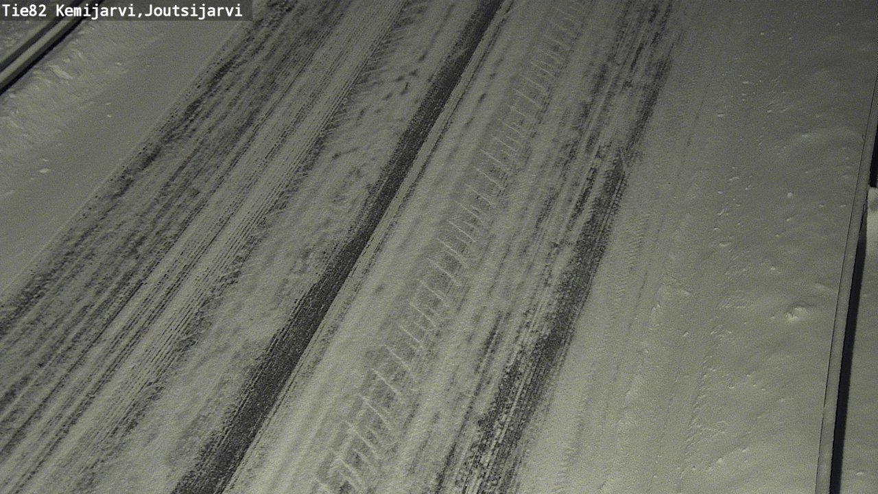 Weather Camera Image Väg 82 Kemijärvi, Joutsijärvi, Kemijärvi, Lappi