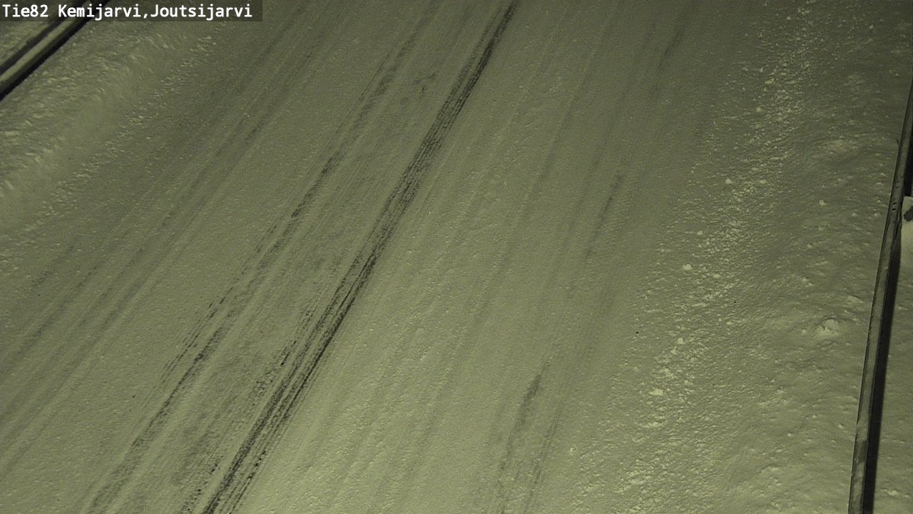 Weather Camera Image Road 82 Kemijärvi, Joutsijärvi, Kemijärvi, Lappi
