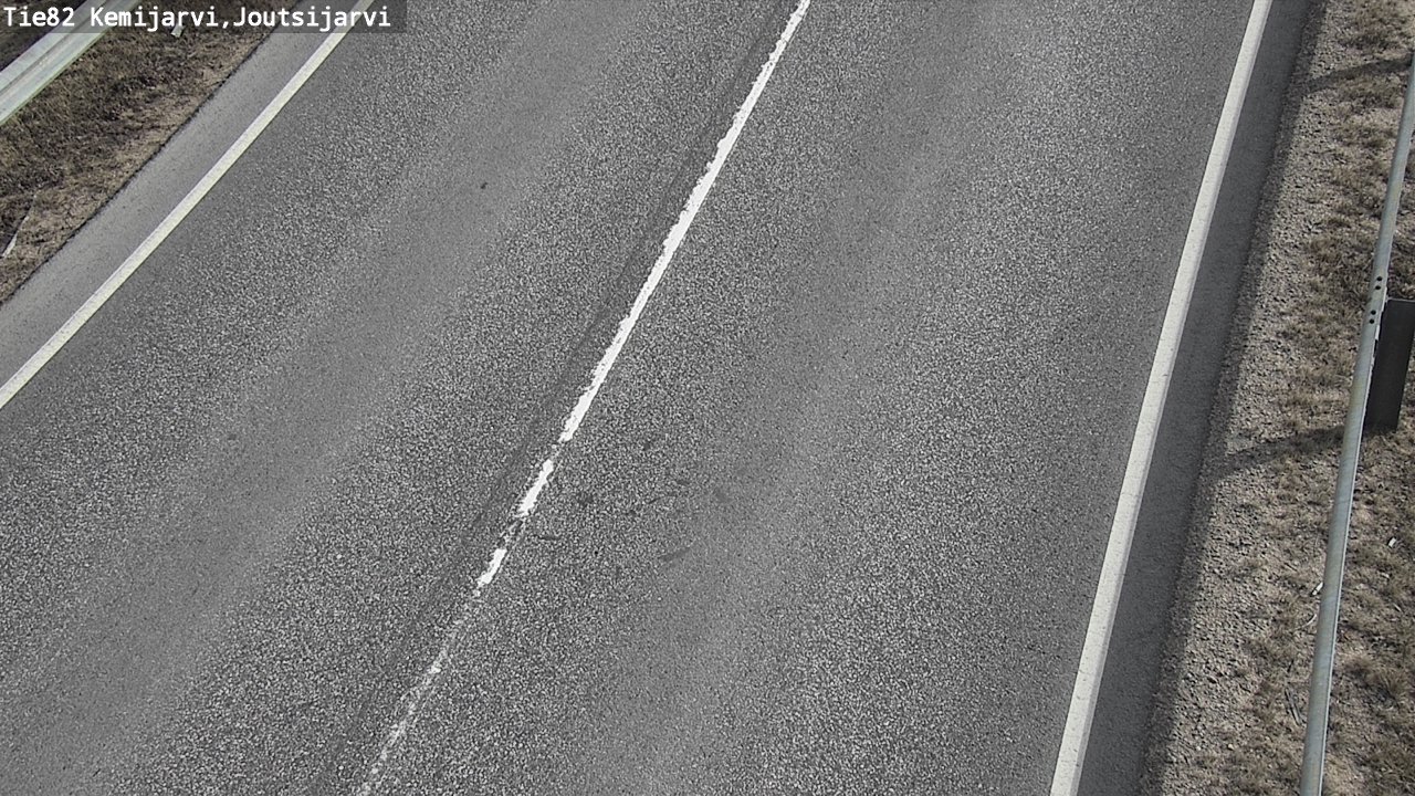 Weather Camera Image Väg 82 Kemijärvi, Joutsijärvi, Kemijärvi, Lappi
