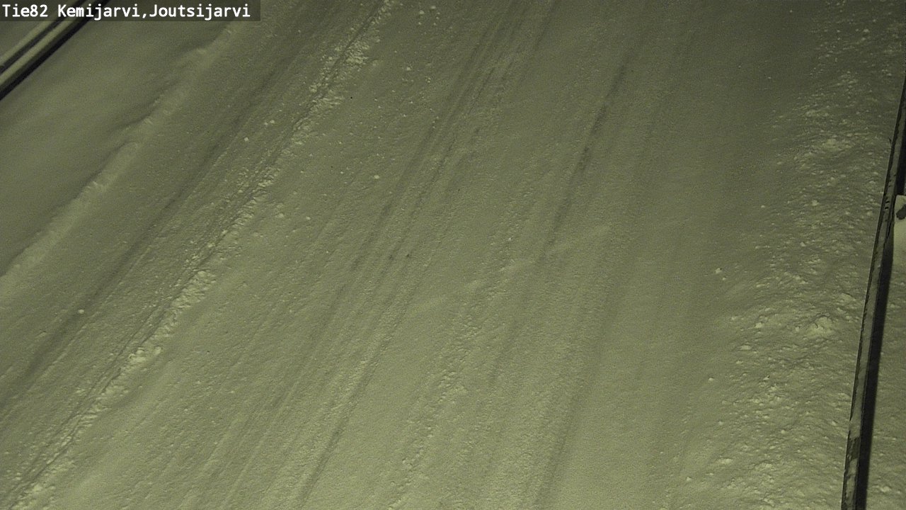 Weather Camera Image Road 82 Kemijärvi, Joutsijärvi, Kemijärvi, Lappi