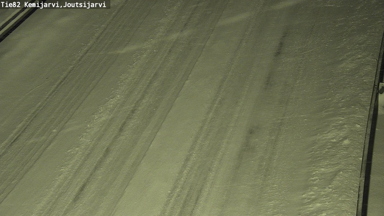 Weather Camera Image Road 82 Kemijärvi, Joutsijärvi, Kemijärvi, Lappi