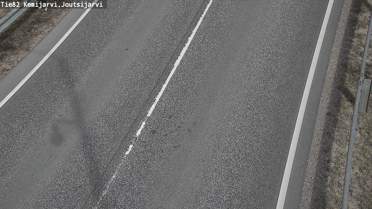 Weather Camera Image Väg 82 Kemijärvi, Joutsijärvi, Kemijärvi, Lappi