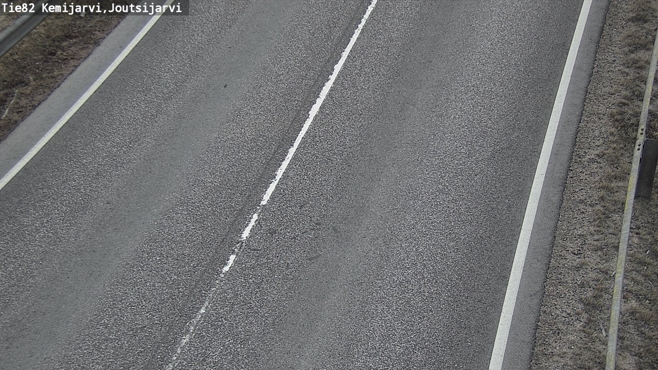 Weather Camera Image Väg 82 Kemijärvi, Joutsijärvi, Kemijärvi, Lappi