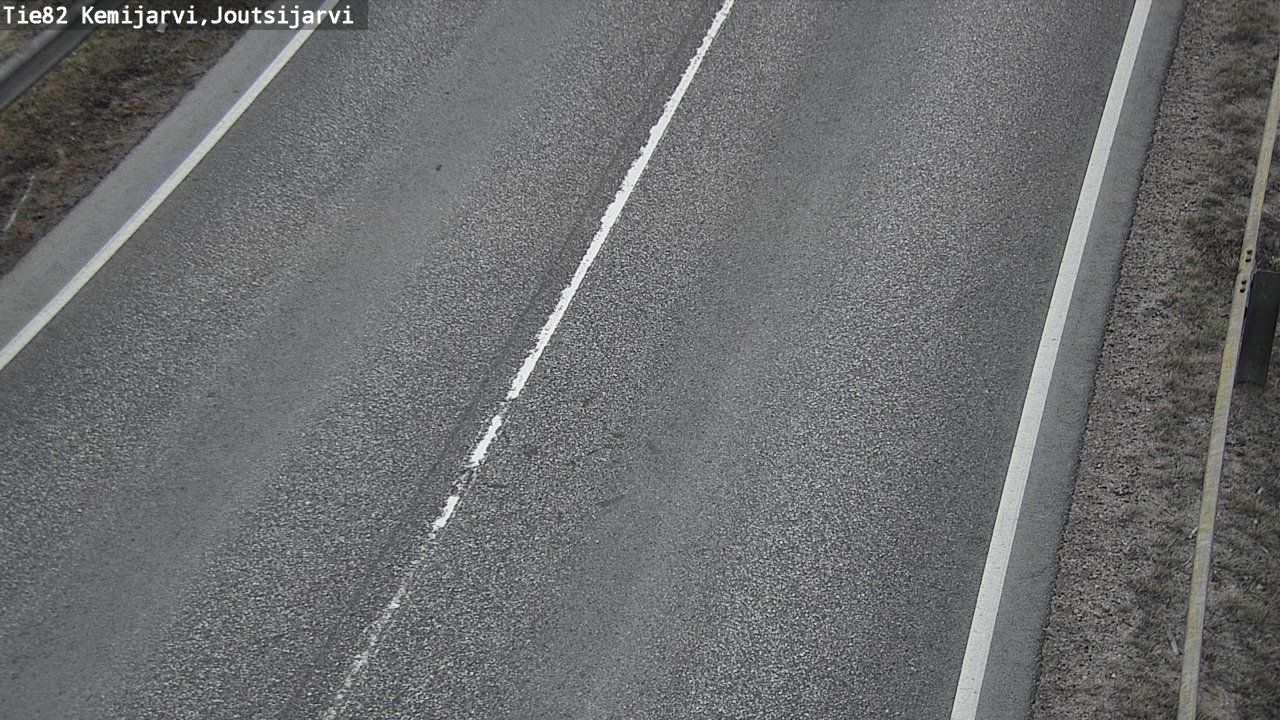 Weather Camera Image Väg 82 Kemijärvi, Joutsijärvi, Kemijärvi, Lappi