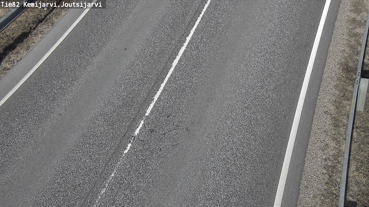 Weather Camera Image Väg 82 Kemijärvi, Joutsijärvi, Kemijärvi, Lappi