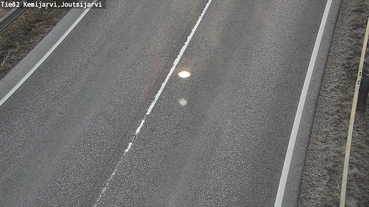 Weather Camera Image Väg 82 Kemijärvi, Joutsijärvi, Kemijärvi, Lappi