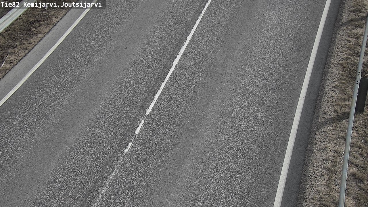 Weather Camera Image Väg 82 Kemijärvi, Joutsijärvi, Kemijärvi, Lappi