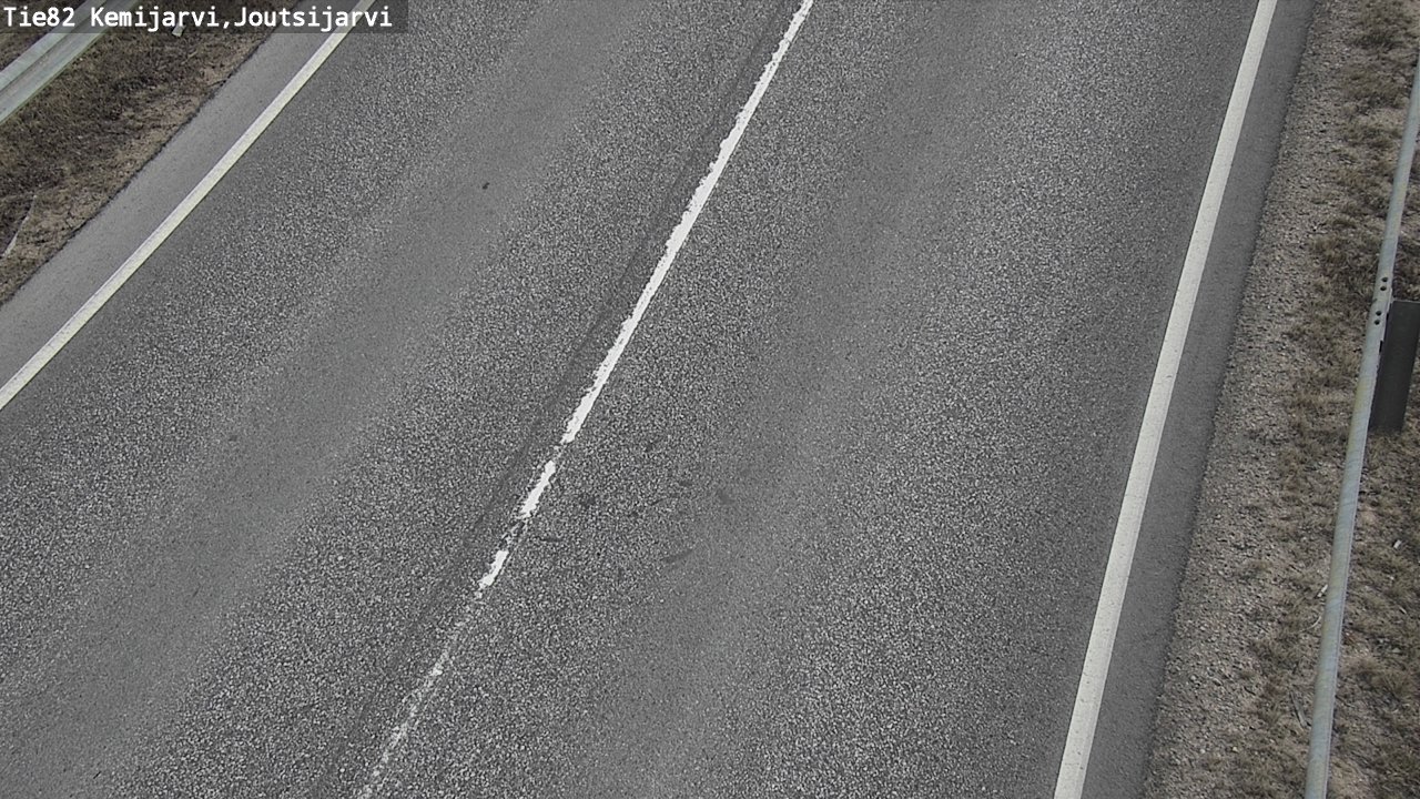 Weather Camera Image Väg 82 Kemijärvi, Joutsijärvi, Kemijärvi, Lappi