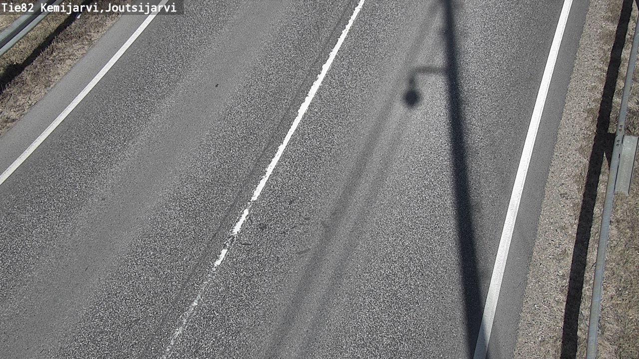 Weather Camera Image Väg 82 Kemijärvi, Joutsijärvi, Kemijärvi, Lappi