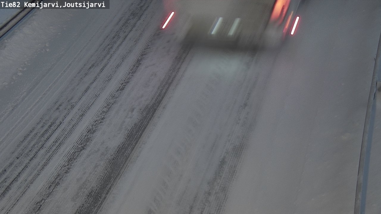 Weather Camera Image Road 82 Kemijärvi, Joutsijärvi, Kemijärvi, Lappi