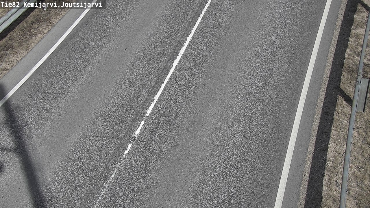 Weather Camera Image Väg 82 Kemijärvi, Joutsijärvi, Kemijärvi, Lappi