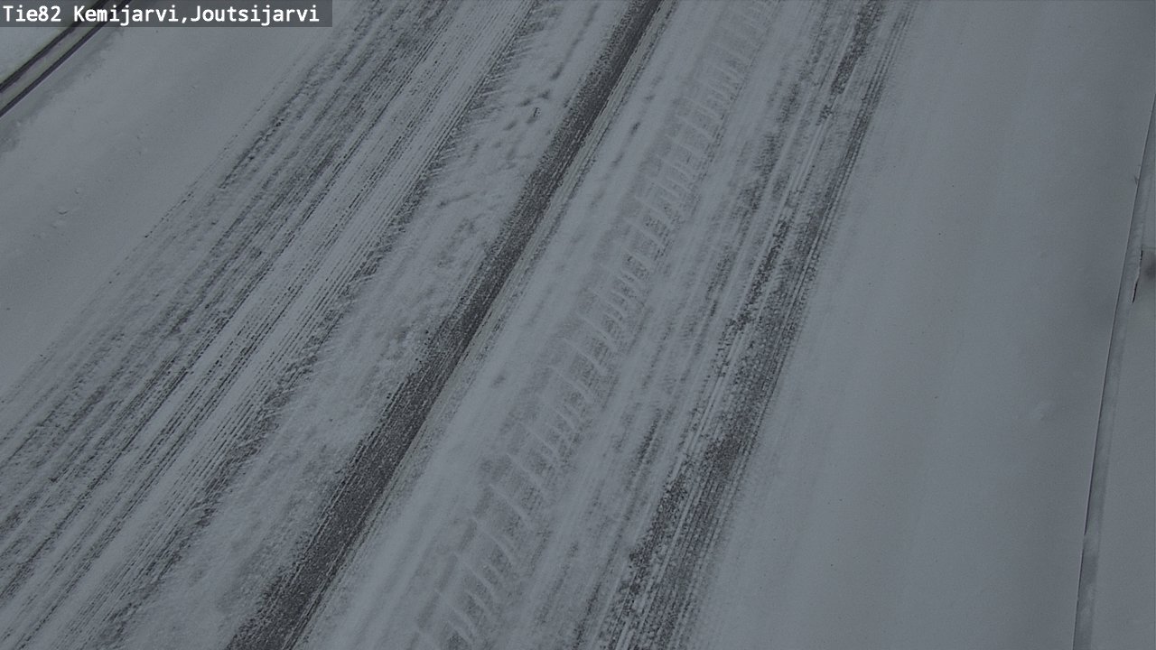 Weather Camera Image Road 82 Kemijärvi, Joutsijärvi, Kemijärvi, Lappi