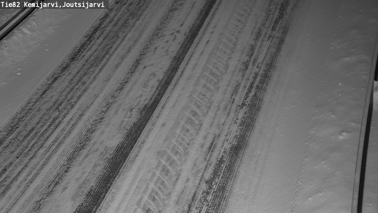 Weather Camera Image Väg 82 Kemijärvi, Joutsijärvi, Kemijärvi, Lappi