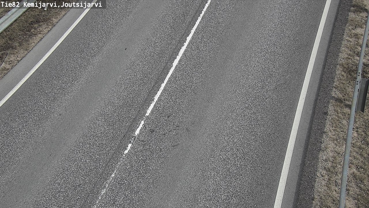 Weather Camera Image Väg 82 Kemijärvi, Joutsijärvi, Kemijärvi, Lappi