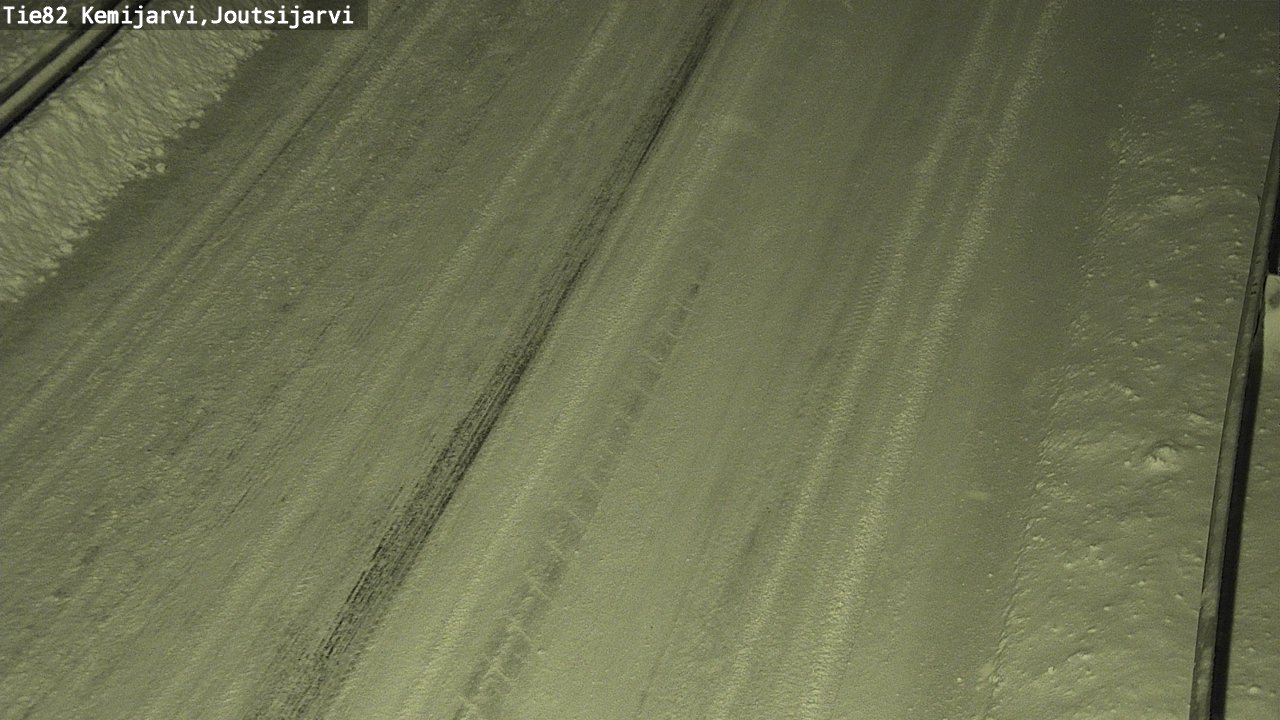 Weather Camera Image Road 82 Kemijärvi, Joutsijärvi, Kemijärvi, Lappi