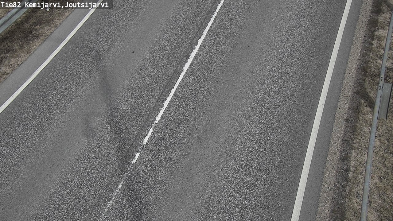 Weather Camera Image Väg 82 Kemijärvi, Joutsijärvi, Kemijärvi, Lappi