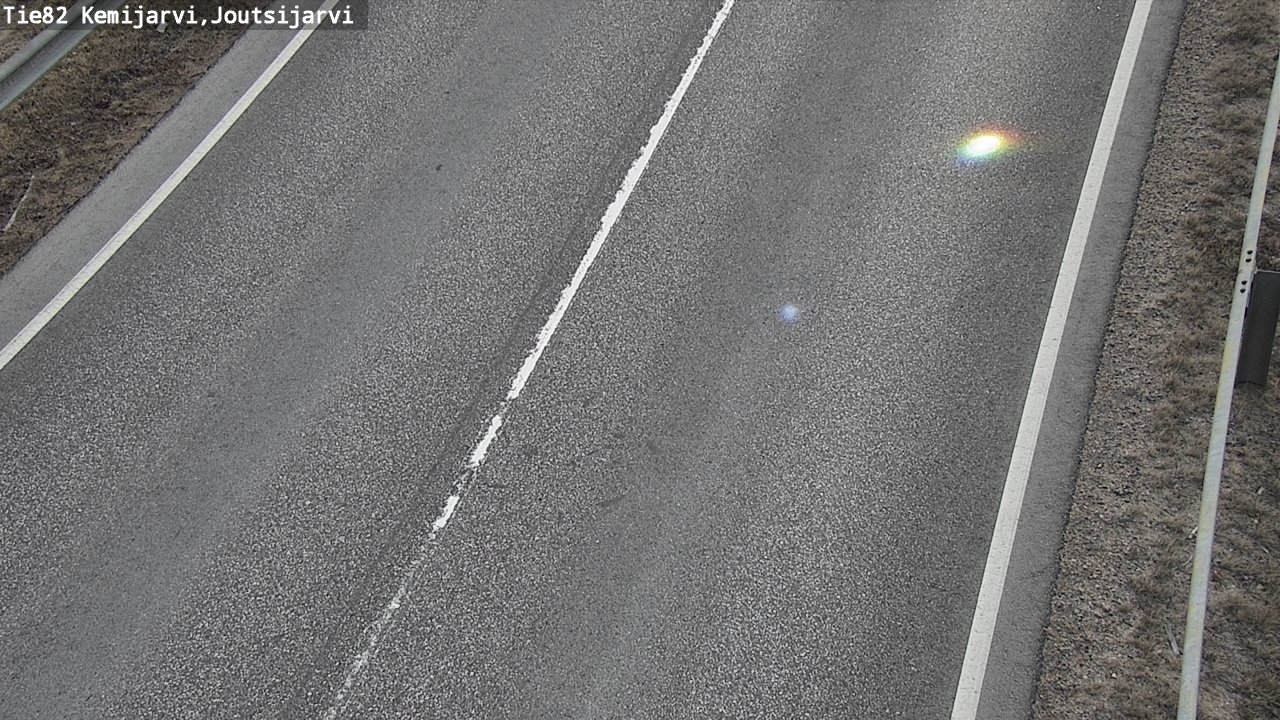 Weather Camera Image Väg 82 Kemijärvi, Joutsijärvi, Kemijärvi, Lappi