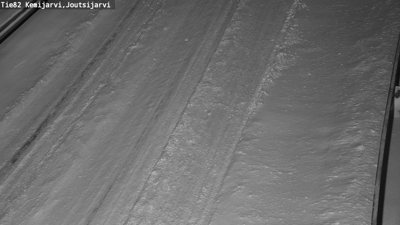 Weather Camera Image Road 82 Kemijärvi, Joutsijärvi, Kemijärvi, Lappi