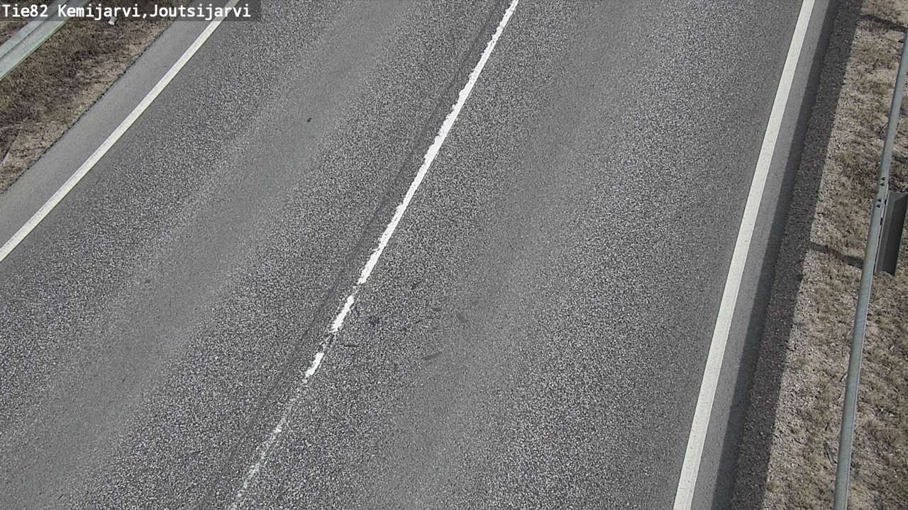 Weather Camera Image Väg 82 Kemijärvi, Joutsijärvi, Kemijärvi, Lappi