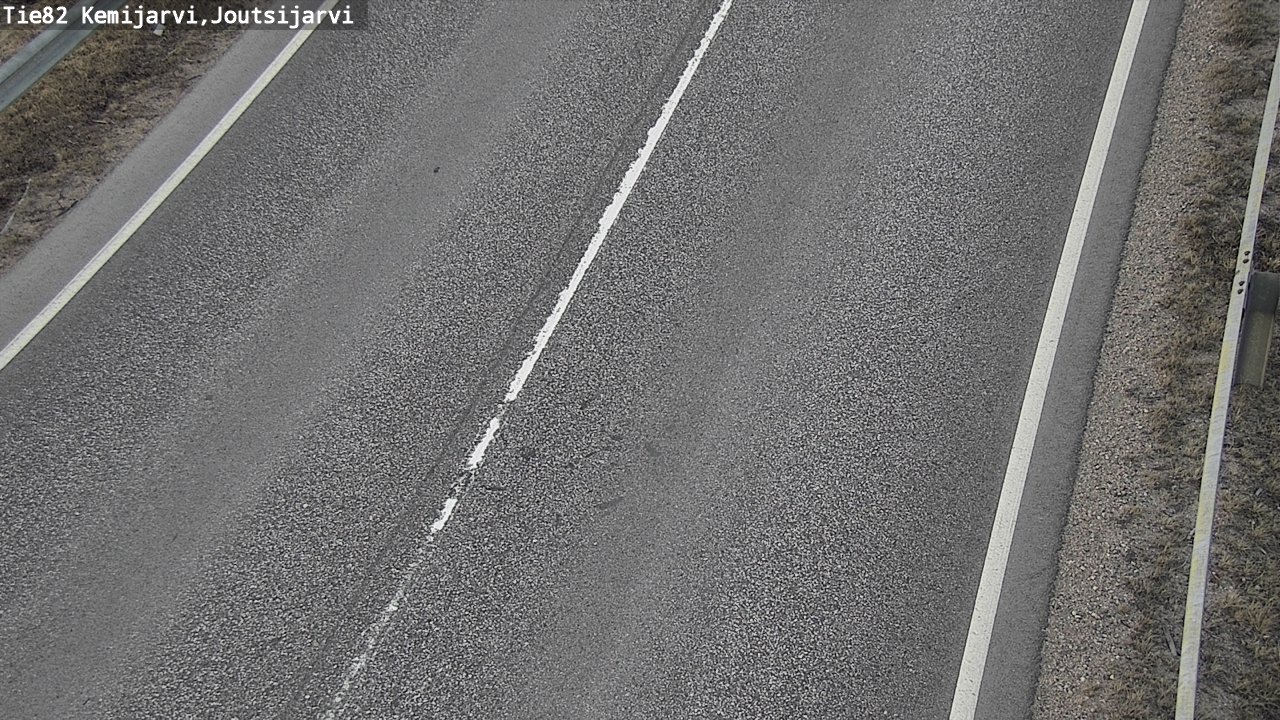 Weather Camera Image Väg 82 Kemijärvi, Joutsijärvi, Kemijärvi, Lappi